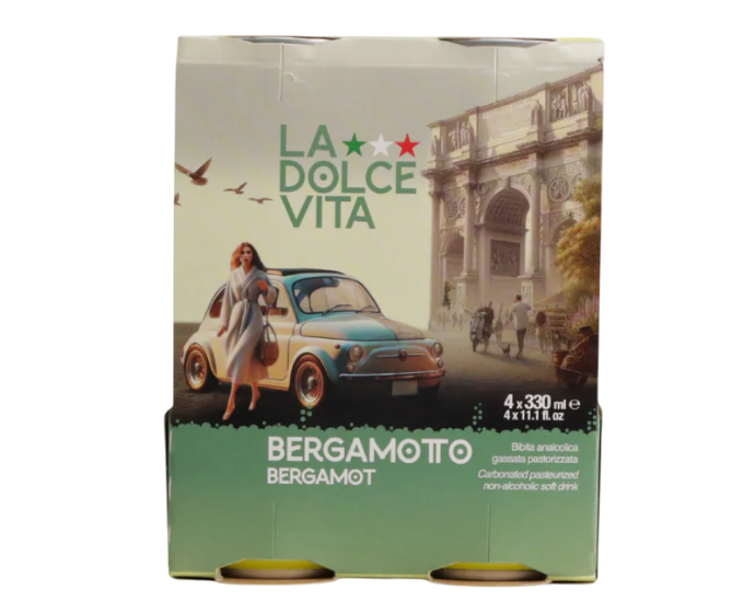 La Dolce Vita Bergamotto 330ml 4-Pack Can