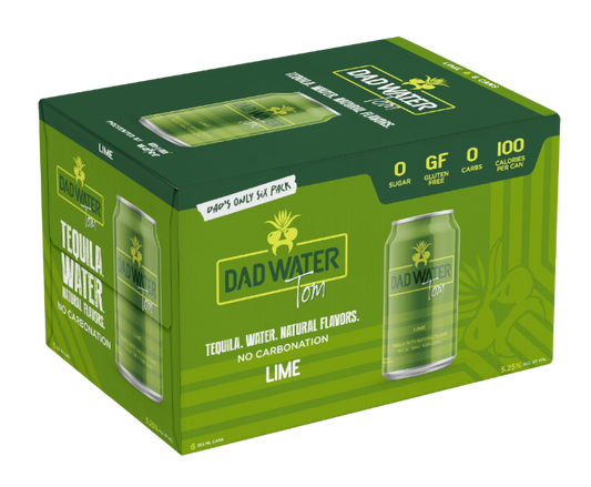 Dad Water Lime Tom 12oz 6-Pack Can