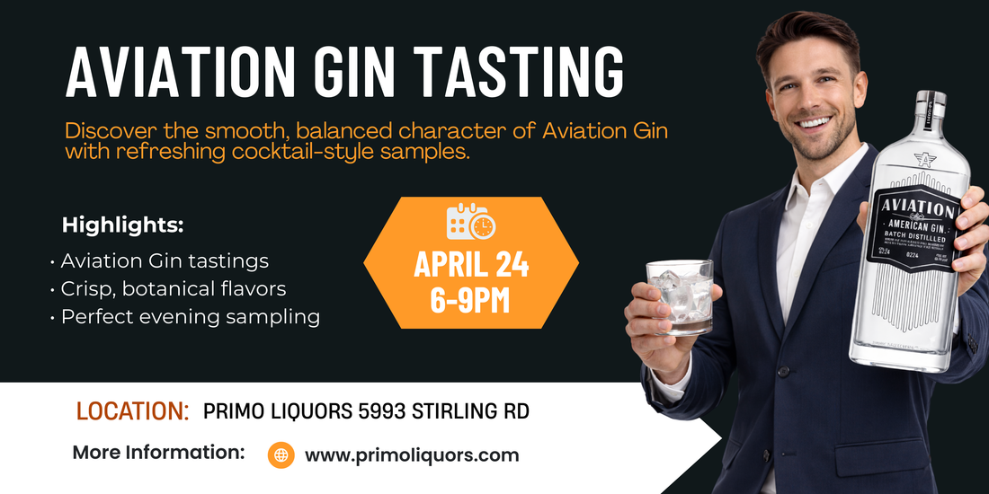 Aviation Gin Tasting at Primo Liquors