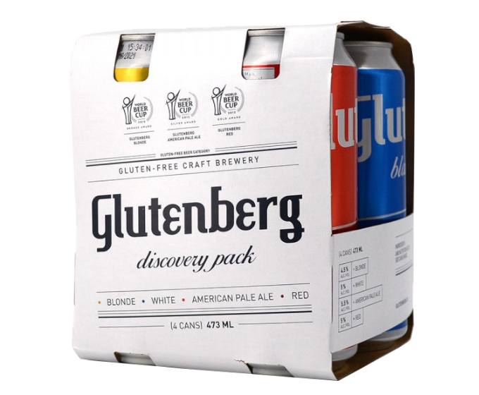 Glutenberg Discovery Variety Pack 16oz 4-Pack Can