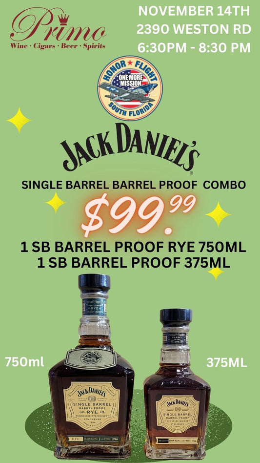 Honor Flight Jack Daniels Barrel Proof Combo