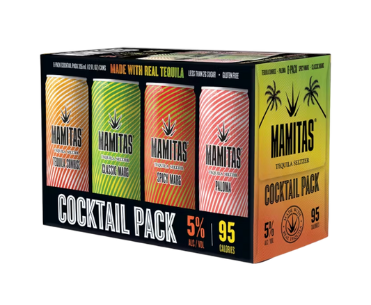 Mamitas Tequila Seltzer Cocktail Variety 12oz 8-Pack Can