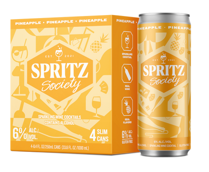 Spritz Society Pineapple 8.4oz 4-Pack Can