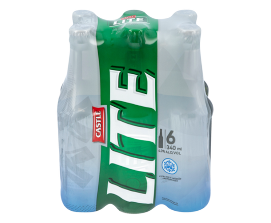 Castle Lager Lite 6-Pack Bottle