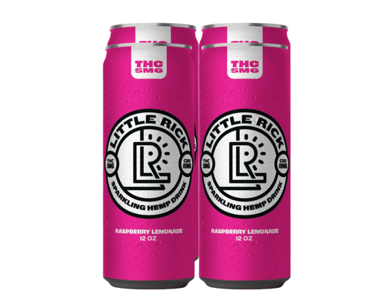 Little Ricks Raspberry Lemonade 5mg THC 12oz 4-Pack Can