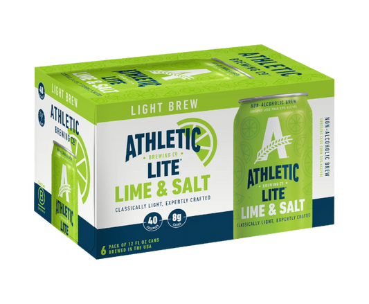 Athletic NA Lite Lime & Salt 12oz 6-Pack Can