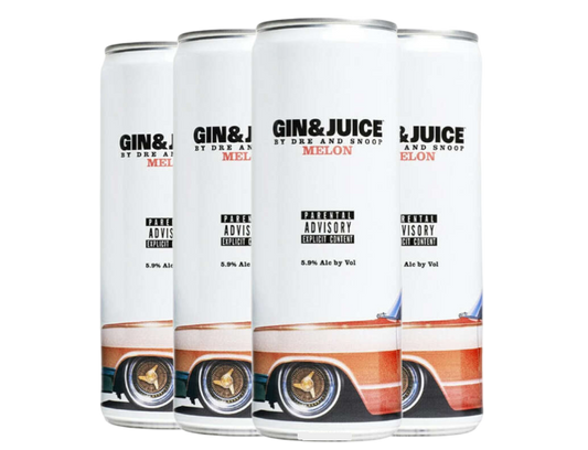 Gin & Juice By Dre And Snoop Melon 355ml 4-Pack Can