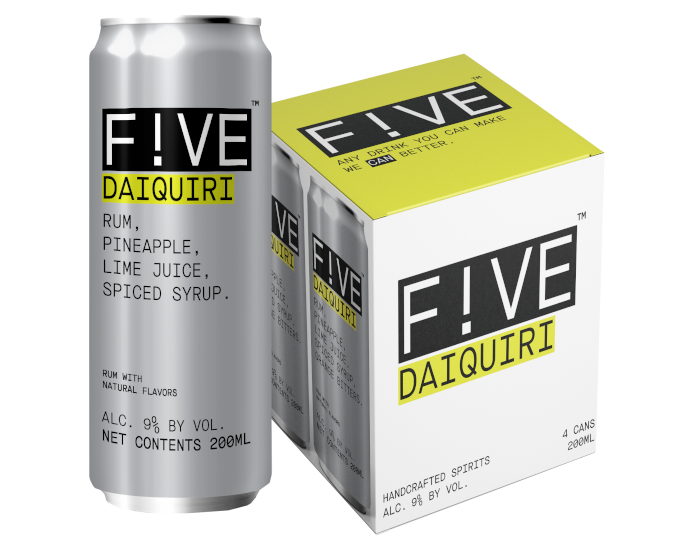 Five Drinks Daiquiri 200ml 4-Pack Can