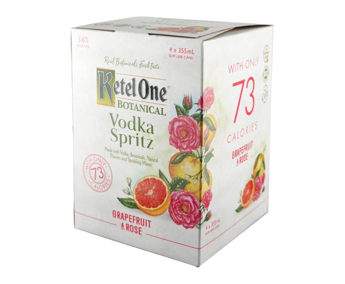 Ketel One Botanical Grapefruit & Rose 355ml 4-Pack Can