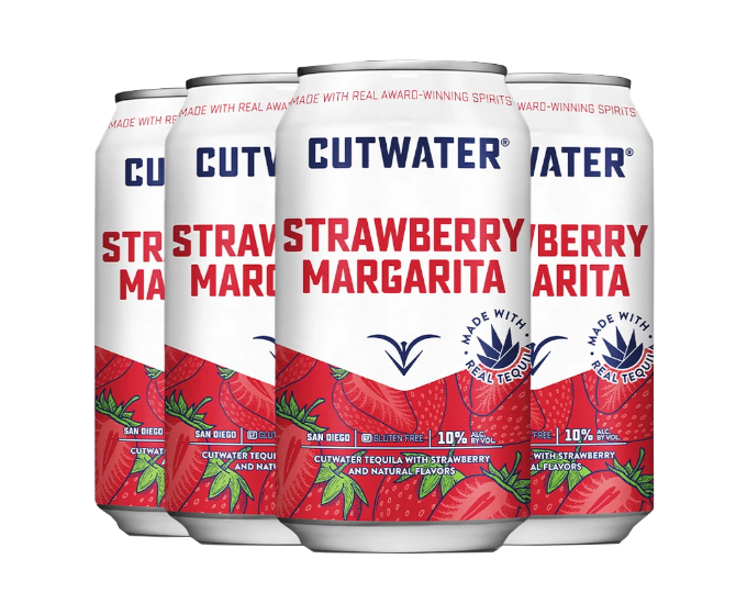 Cutwater Strawberry Margarita 12oz 4-Pack Can