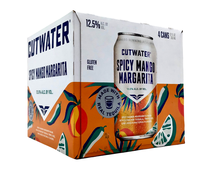 Cutwater Spicy Mango Margarita 12oz 4-Pack Can