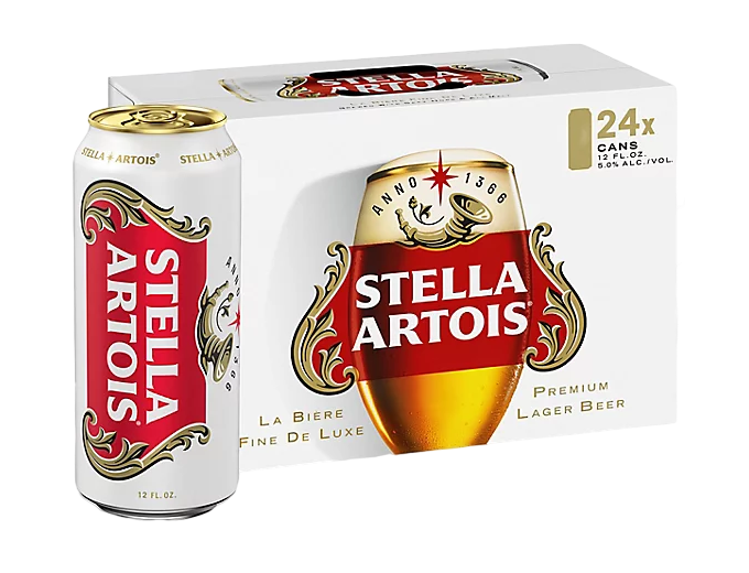 Stella Artois 12oz 24-Pack Can