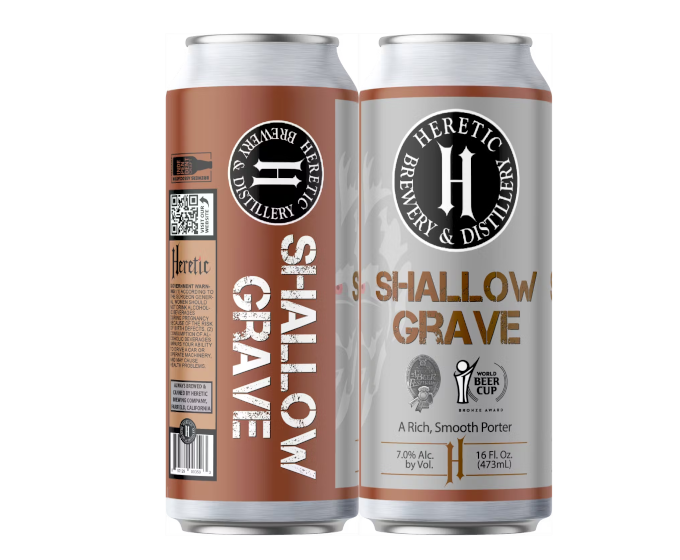 Heretic Shallow Grave 16oz 4-Pack Can