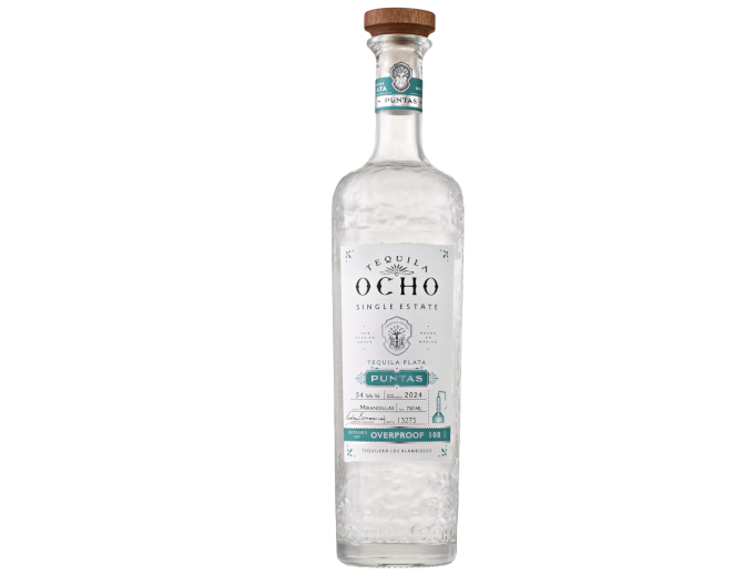 Tequila Ocho Plata Puntas 108 Proof 750ml