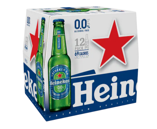 Heineken 00 Non Alcoholic 11.2oz 12-Pack Bottle