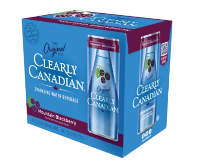 Clearly Canadian Mountain Blackberry 12oz 6-Pack Can