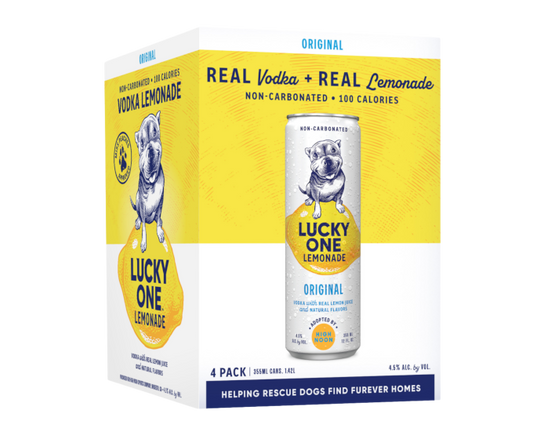 Lucky One Lemonade Original 12oz 4-Pack Can