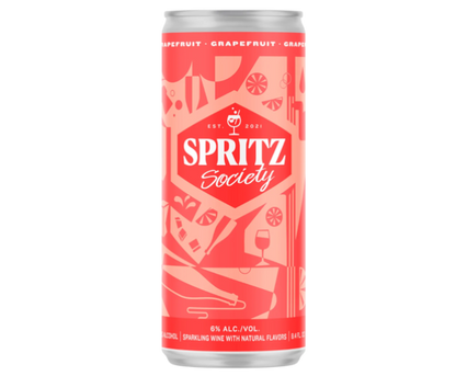 Spritz Society Grape Fruit 8.4oz 4-Pack Can