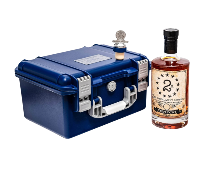 2A 2nd Amendment Straight Bourbon W/ S&W Gun Case 750ml