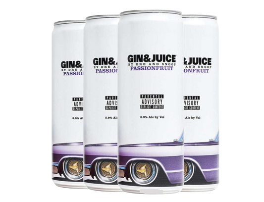 Gin & Juice By Dre And Snoop Passionfruit 355ml 4-Pack Can