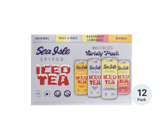 Sea Isle Spiked Iced Tea Variety Pack 12oz 8-Pack Can