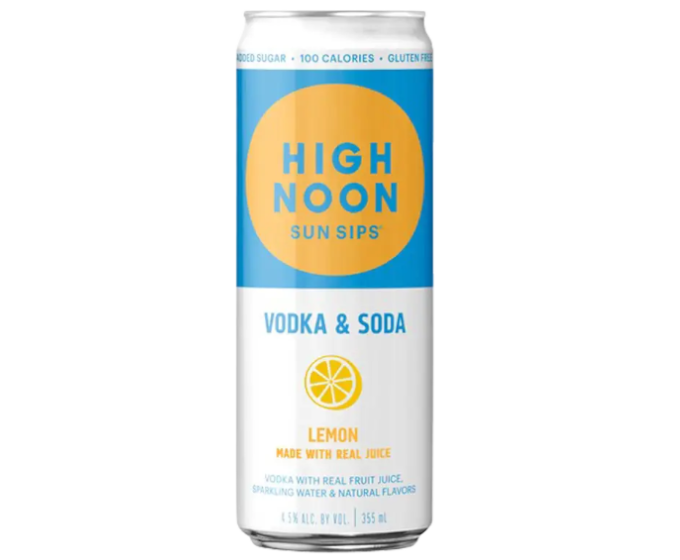 High Noon Vodka & Soda Lemon 12oz Single Can