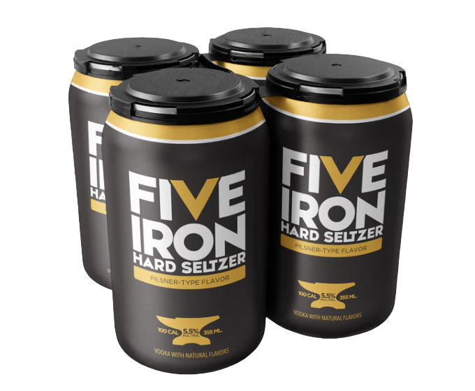 Five Iron Hard Seltzer Pilsner 355ml 4-Pack Can