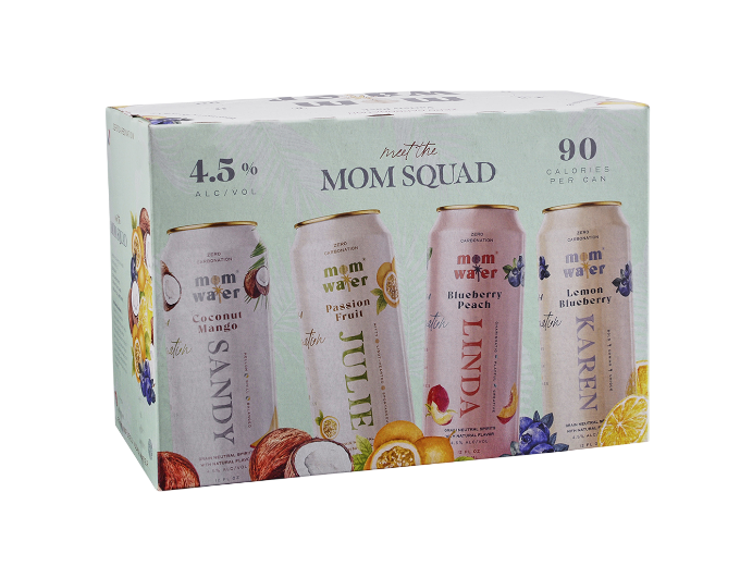 Mom Water Variety Pack 12oz 8-Pack Can