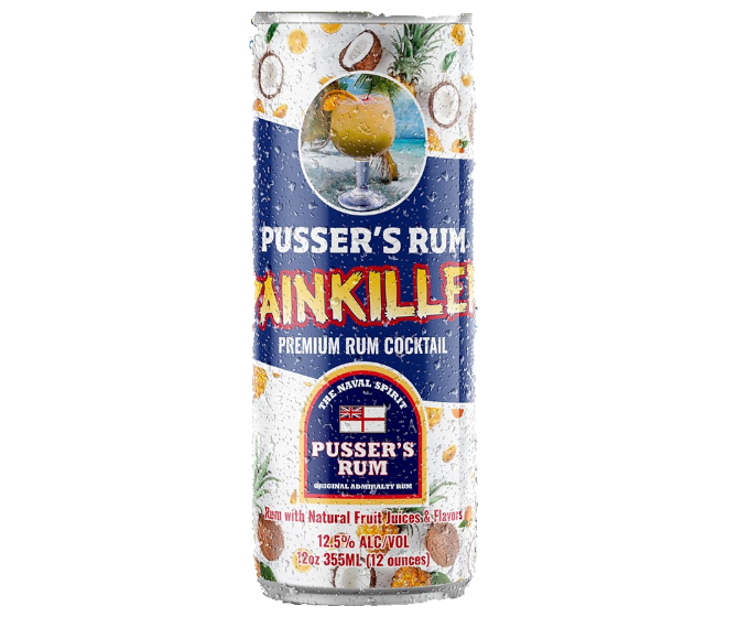 Pussers Rum Painkiller Premium RTD 12oz 4-Pack Can