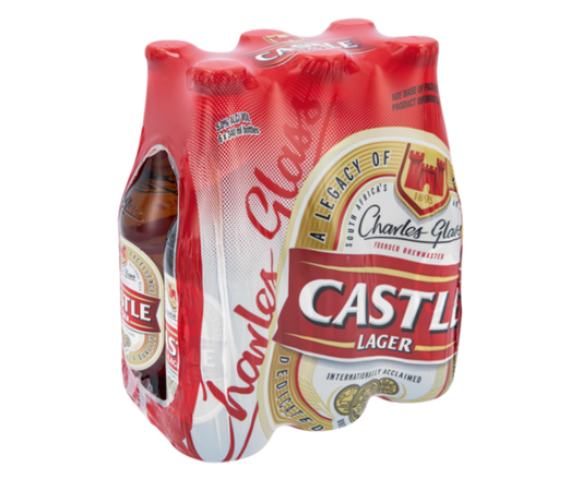 Castle Lager Regular 6-Pack Bottle