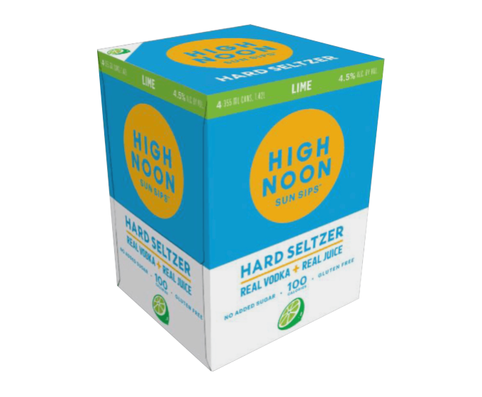 High Noon Vodka & Soda Lemon 12oz 4-Pack Can (DNO P2)