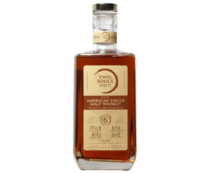 Two Souls Ohio American SM Apple Brandy Finished Watershed 6 Years 750ml