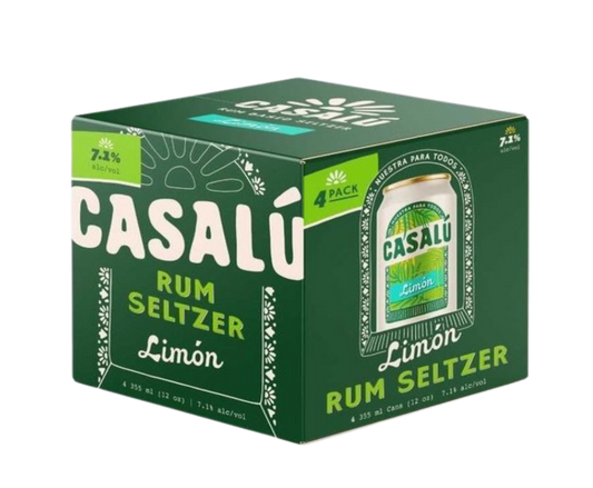 Casalu Limon Rum Seltzer 12oz 4-Pack Can