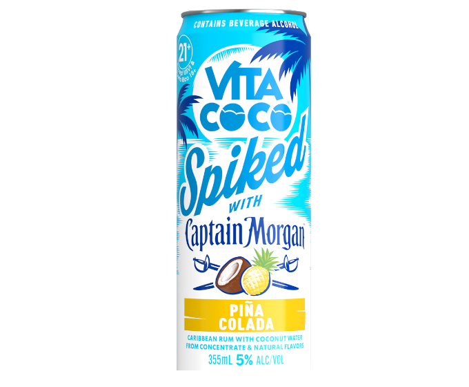 Vita Coco Spiked With Captain Morgan Pina Colada 12oz 4-Pack Can
