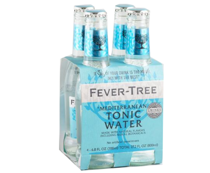 Fever Tree Mediterranean Tonic Water 6.8oz 4-Pack