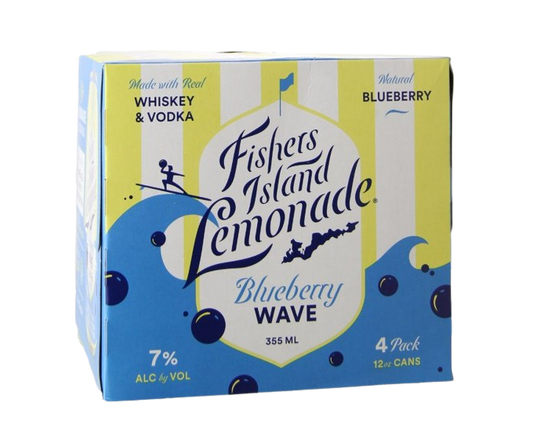 Fishers Island Lemonade Blueberry Wave 355ml 4-Pack Can