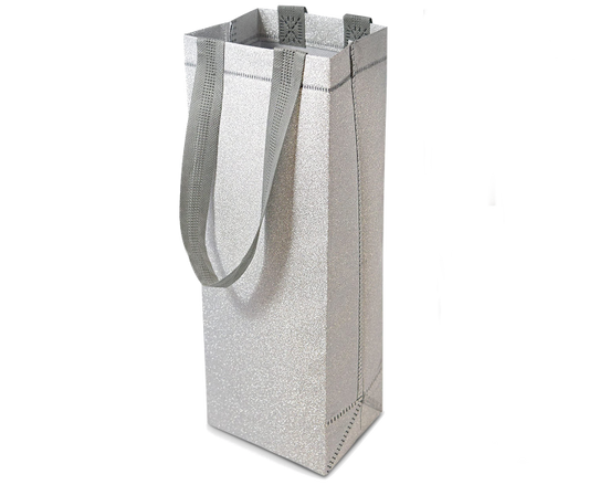 Wine Gift Bag With Handles (Silver)