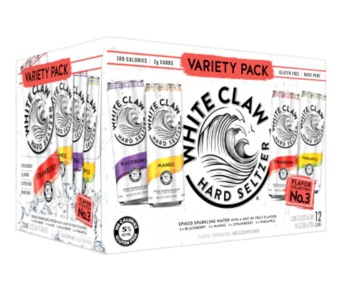 White Claw Hard Seltzer Variety Pack # 3 12-Pack Can