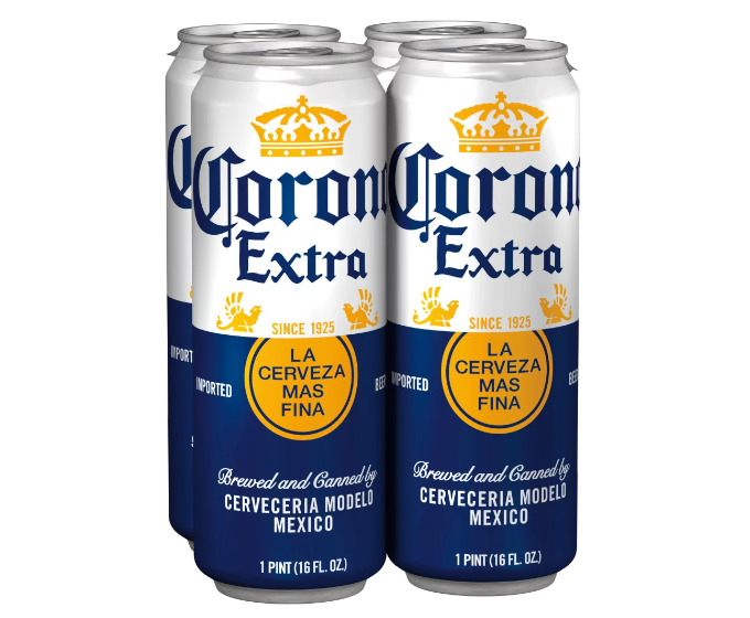 Corona Extra 16oz 4-Pack Can