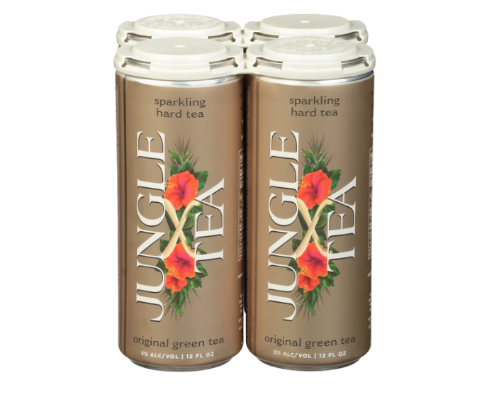 Jungle Tea Original Green Tea 12oz 4-Pack Can