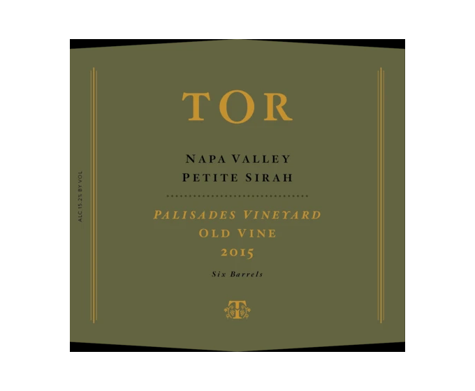 Tor Kenward Petite Sirah Palisades Old Vine 2018 750ml (No Barcode)