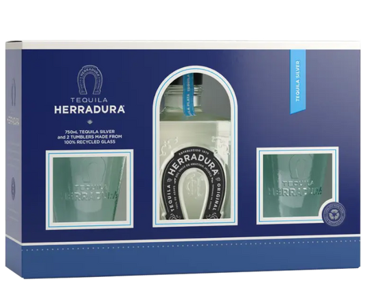 Herradura Silver Gift Set 750ml (With 2 Glass)