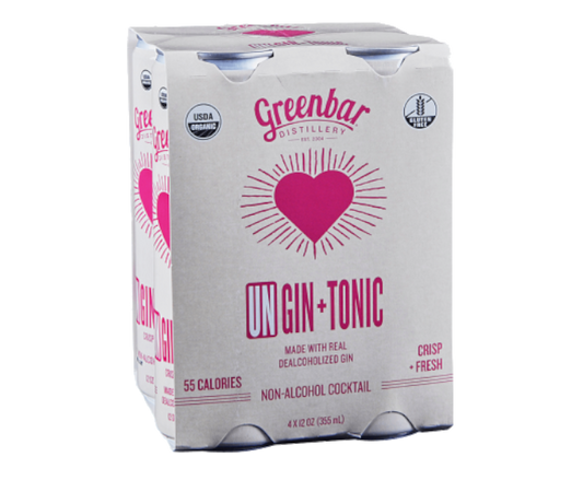 Greenbar UnGin+Tonic 355ml 4-Pack Can