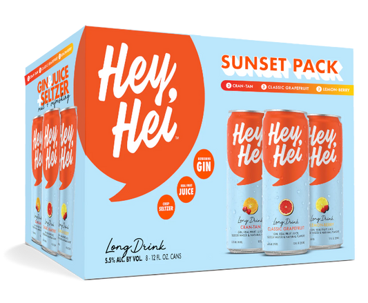 Hey Hei Long Drink Sunst Verity 8-Pack Can