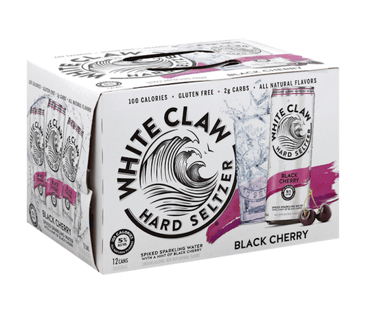 White Claw Hard Seltzer Black Cherry 12oz 12-Pack Can
