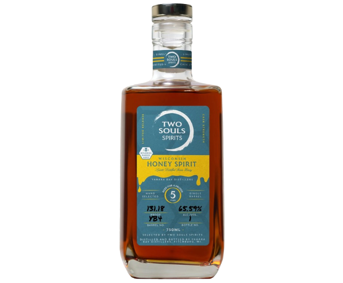 Two Souls Yahara Bay Honey Spirit 5 Years  Whisconsin SB 750ml