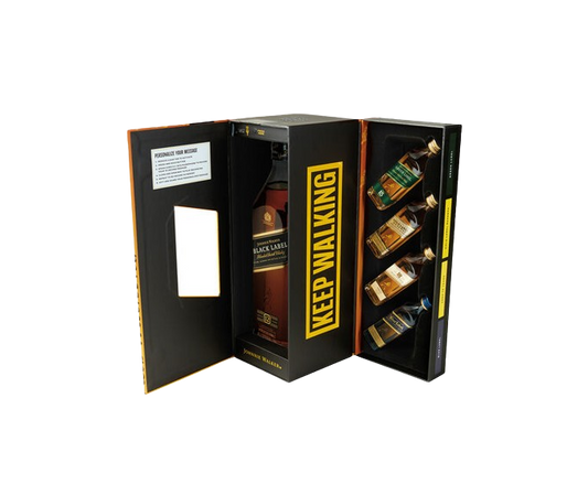 Johnnie Walker Black Label 12 Years Gift Set 750ml (With 4-50ml)