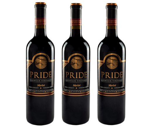 Pride Mountain Merlot Vertical 3 Bottles Set 2011 / 2012 / 2013 750ml