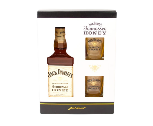 Jack Daniels Honey Gift Set 750ml (With 2 Glass)